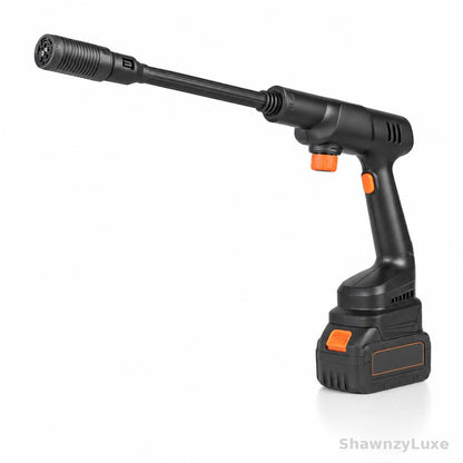 Cordless portable pressure washer with battery pack - product view