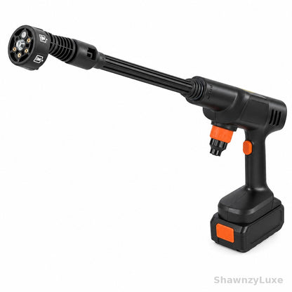 Rechargeable pressure washer for garden and patio cleaning