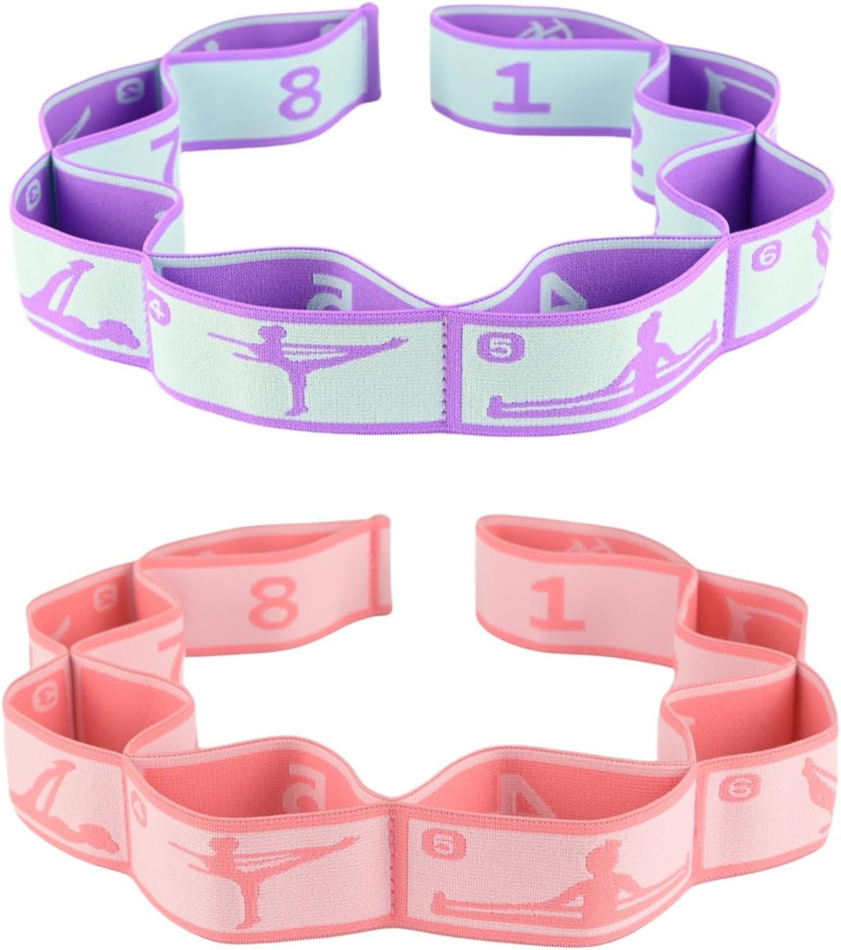 Elastic loop stretch strap included in Pilates starter bundle