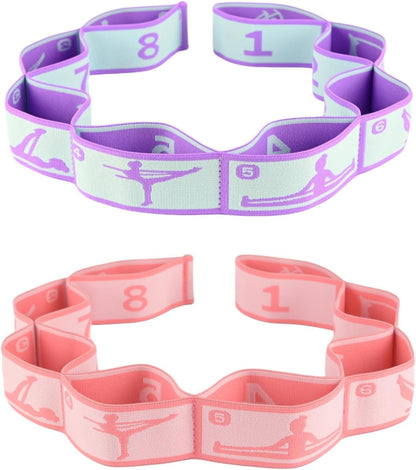 Elastic loop stretch strap included in Pilates starter bundle