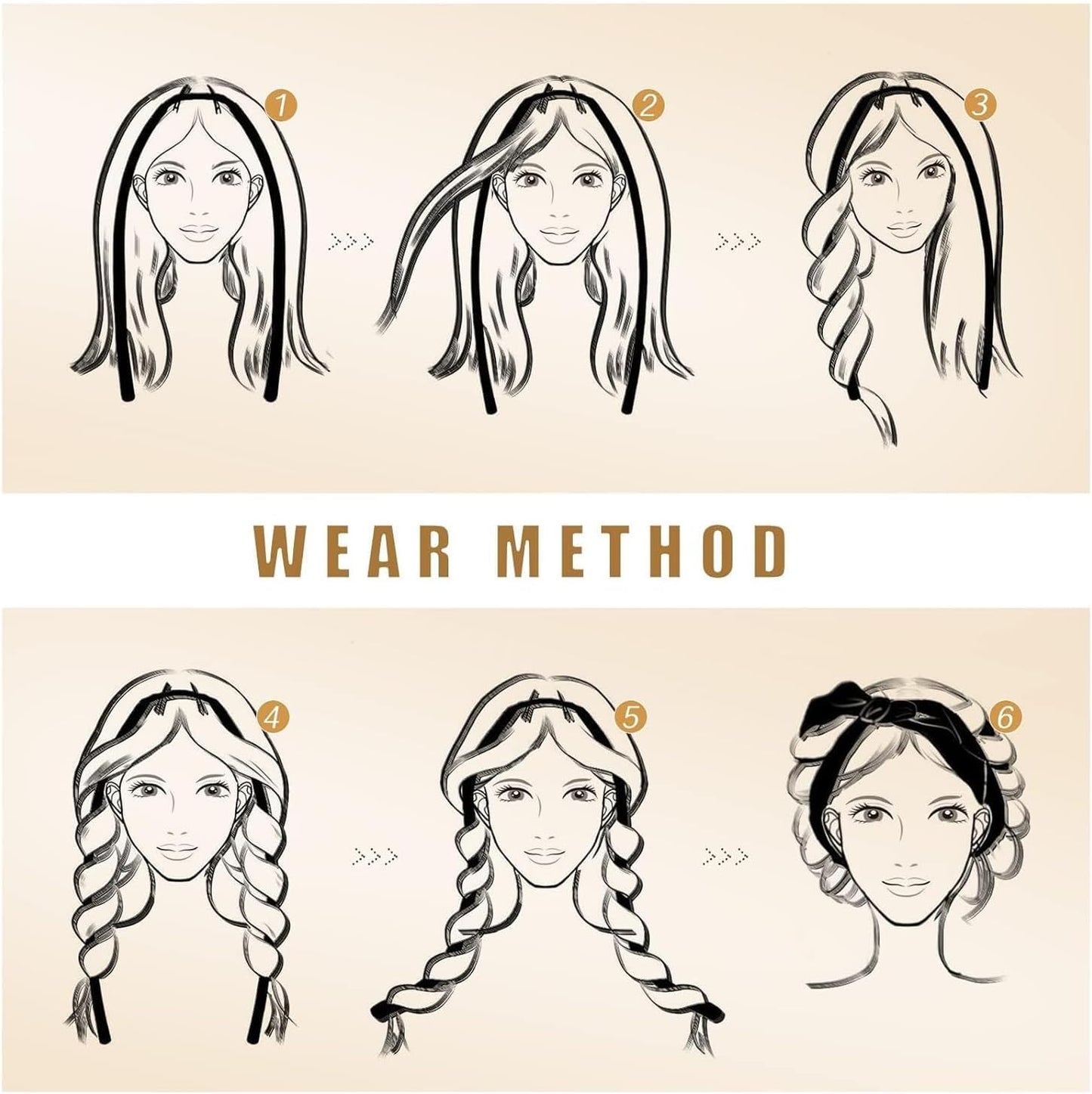 Soft frizz-free overnight curls created with the heatless curler