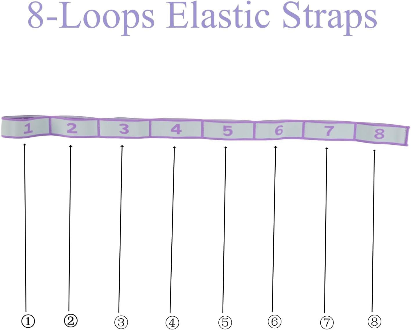 Compact elastic exercise strap folded for travel