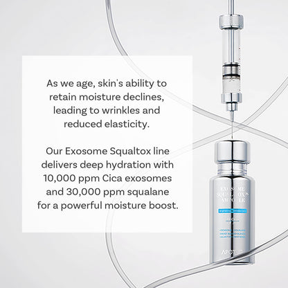 Close-up texture of the lightweight exosome ampoule