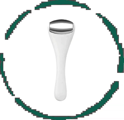 Face and eye ice roller shown with a skincare cooling routine