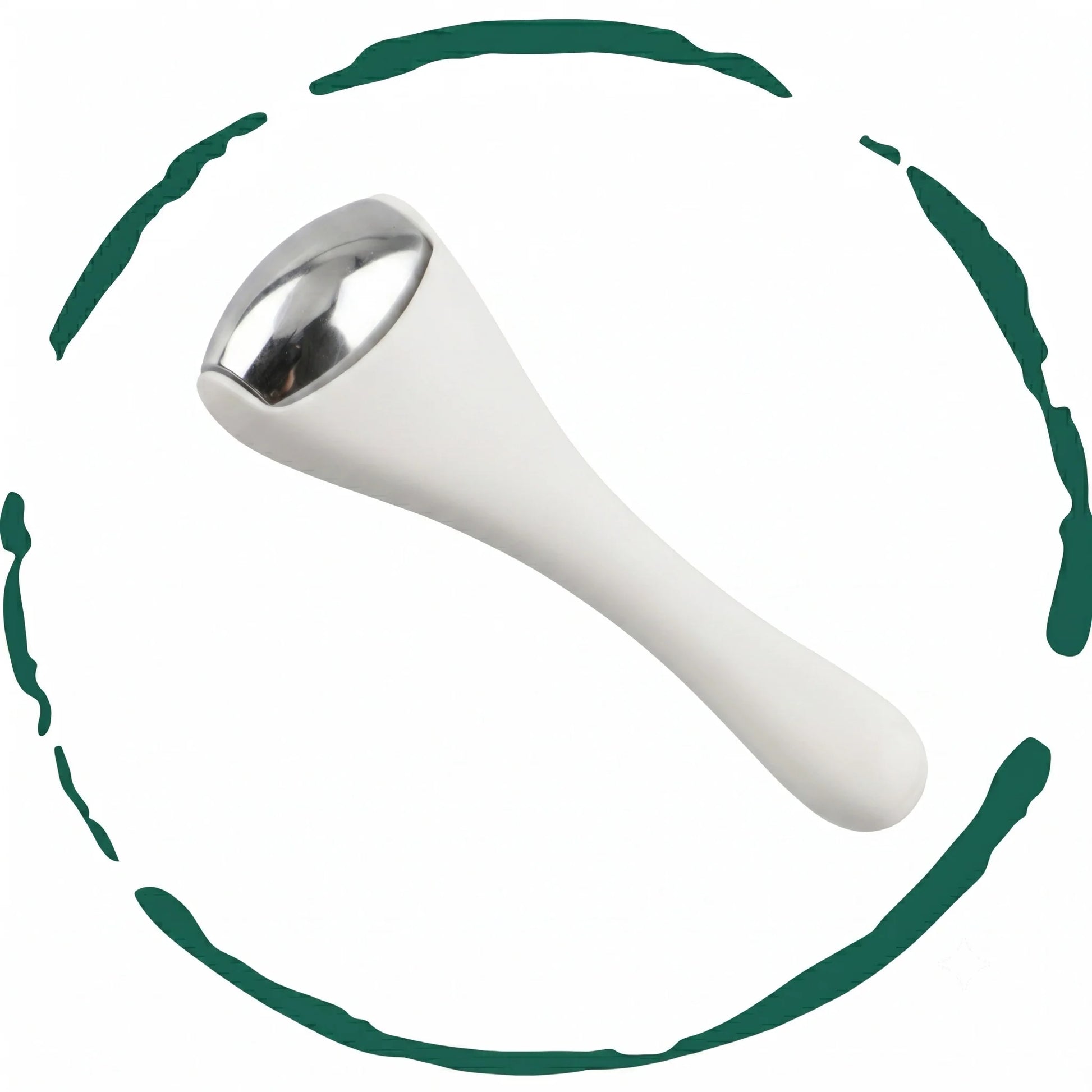 Cooling ice roller for face and eyes on a light background