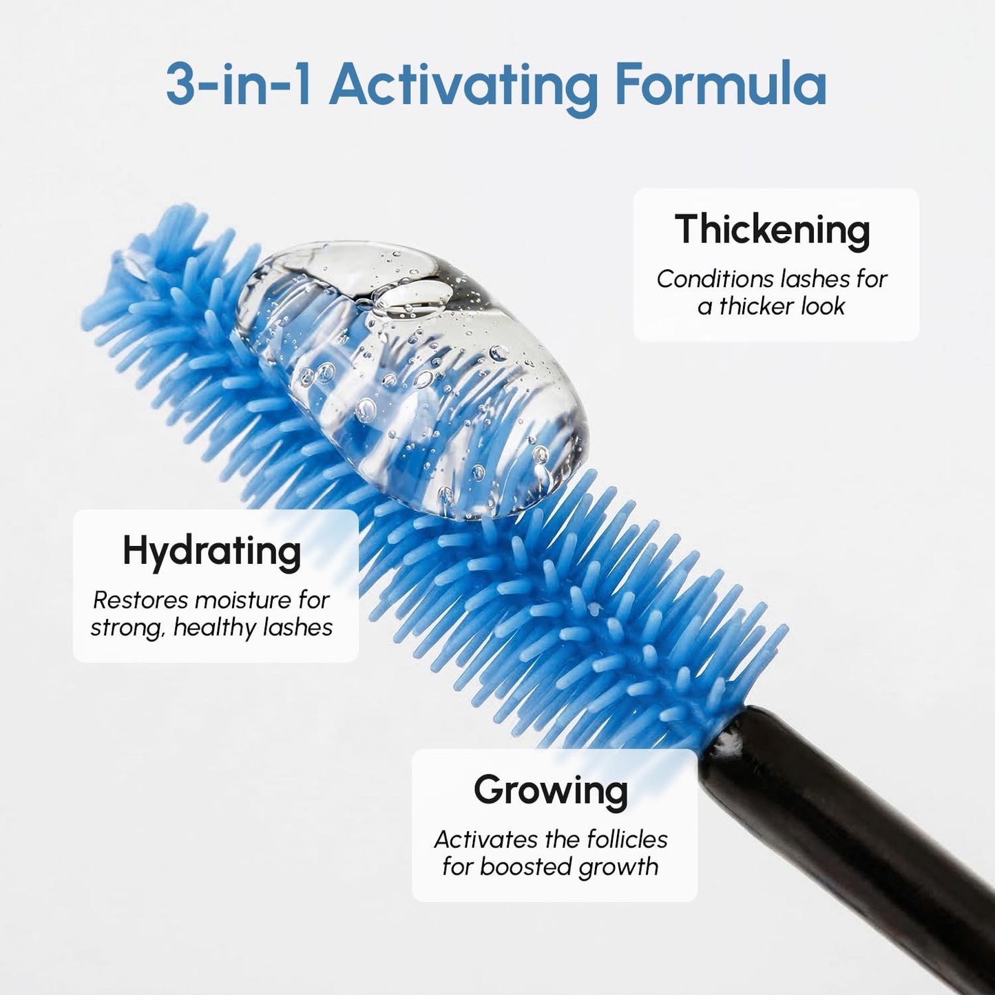 Lash and brow serum ingredients including peptides and castor oil