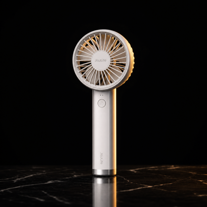 Mini handheld fan USB-C rechargeable blue - handheld mode